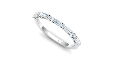Minimalist Baguette Diamond Bar Ring