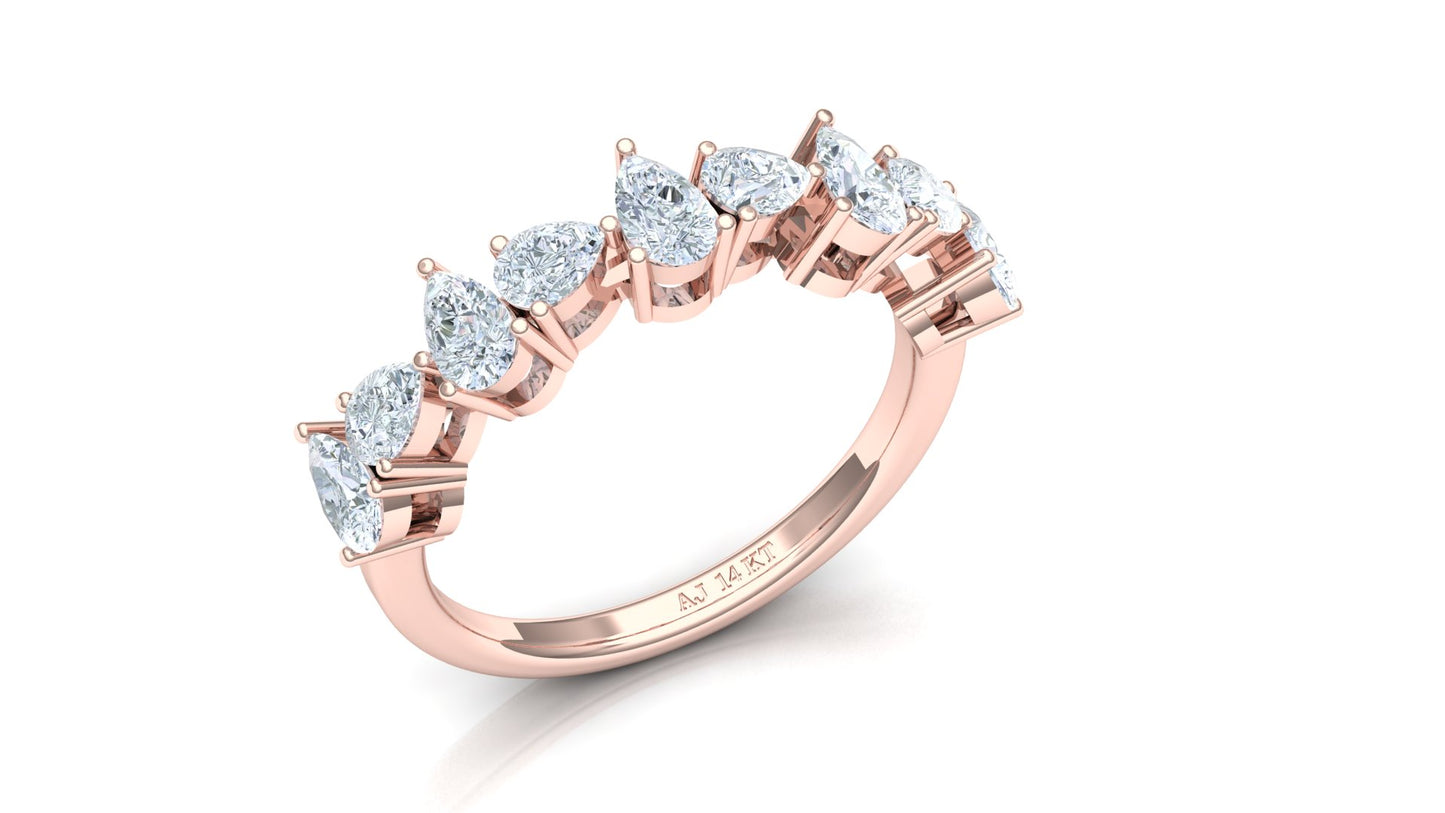 Two-Tone Cluster Diamond Dress Ring