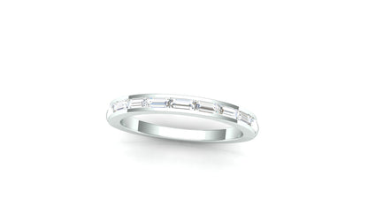Two-Tone Channel-Set Diamond Wave Band