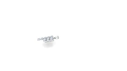 Elegant Cascading Square CVD Diamond Pendant