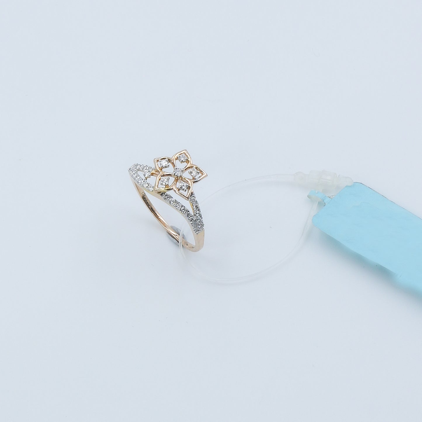 Diamond Petite Floral Ring
