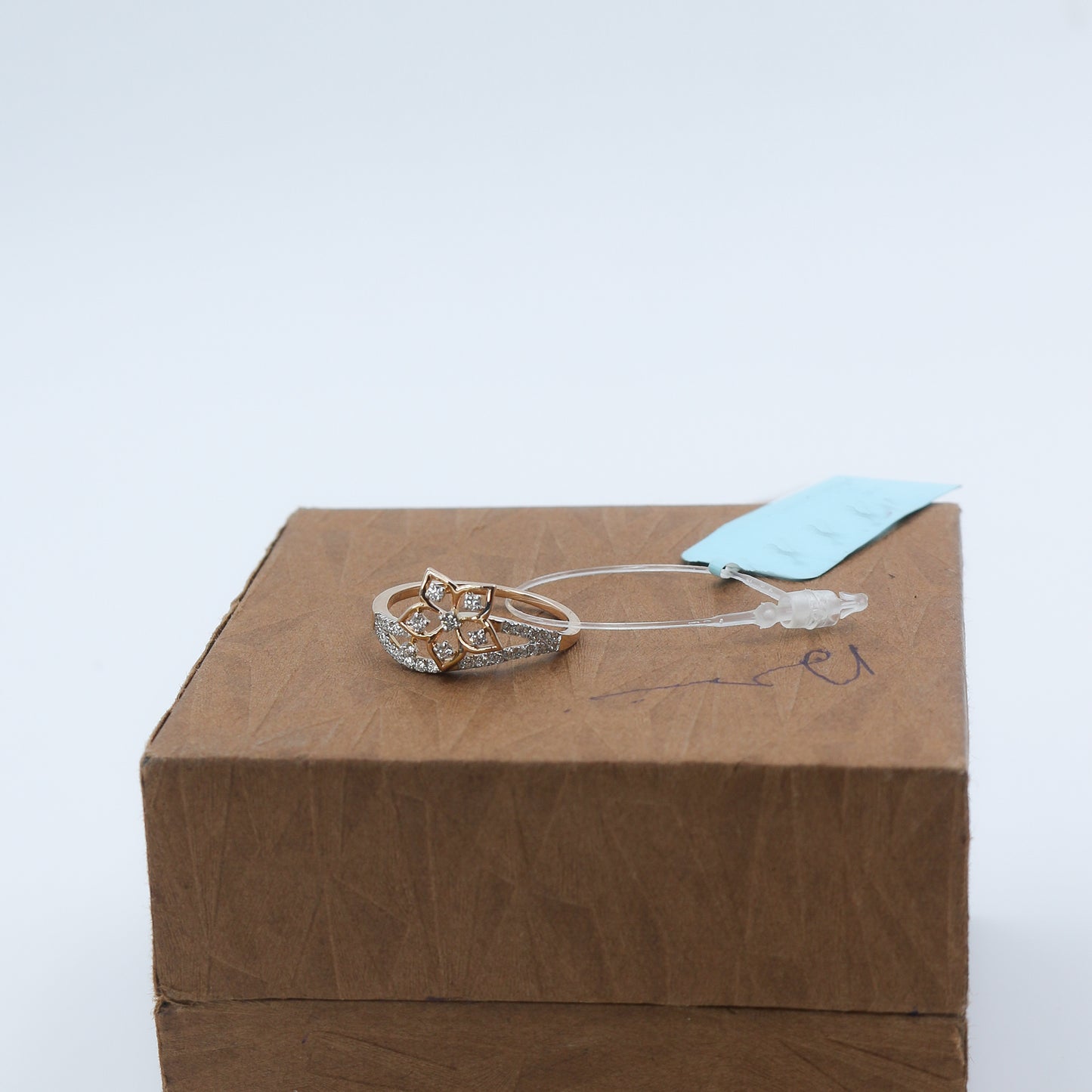 Diamond Petite Floral Ring