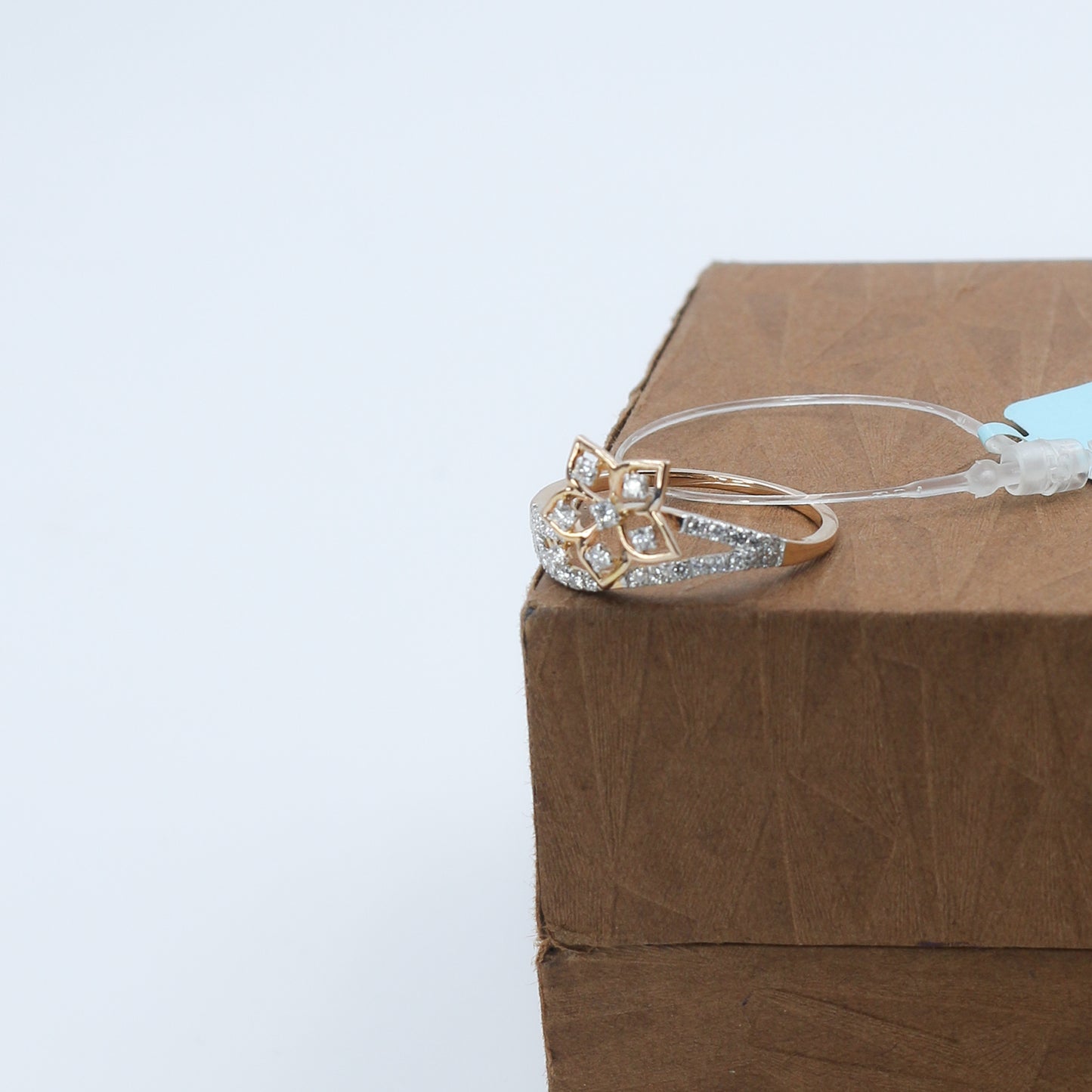 Diamond Petite Floral Ring