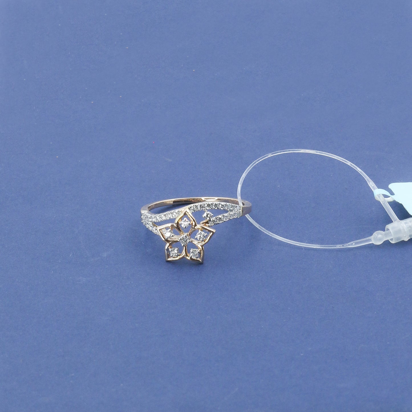 Diamond Petite Floral Ring