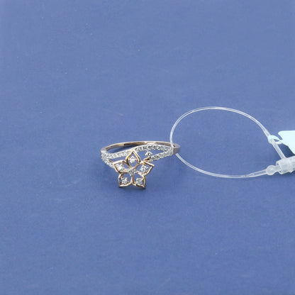 Diamond Petite Floral Ring