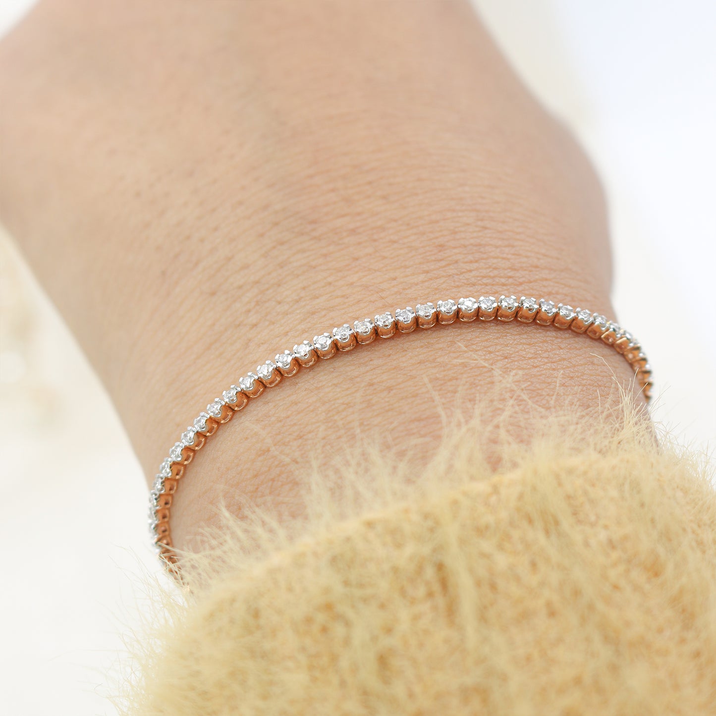 Diamond Classic Line Tennis Bracelet