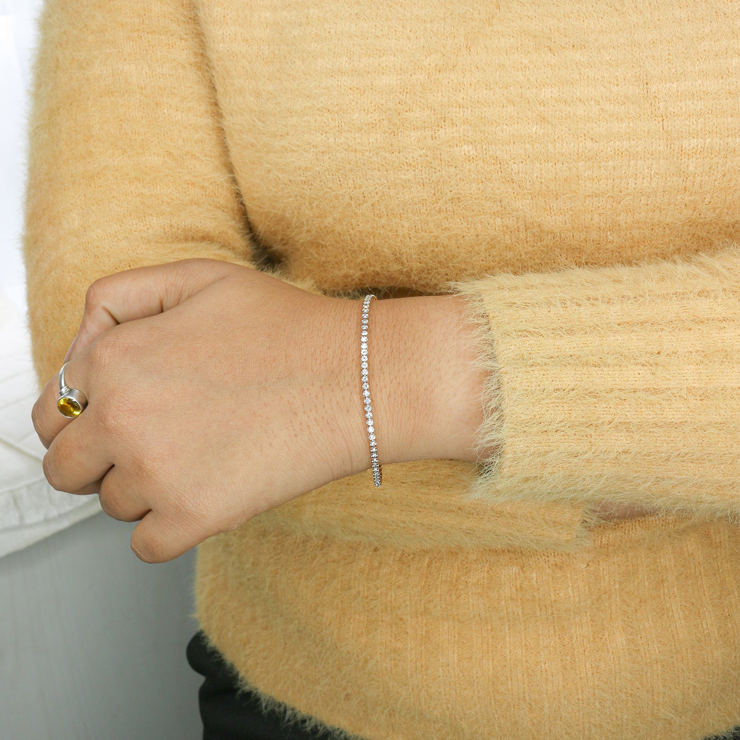 Diamond Classic Line Tennis Bracelet