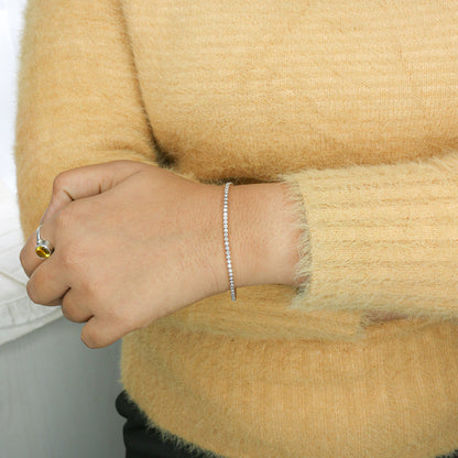 Diamond Classic Line Tennis Bracelet