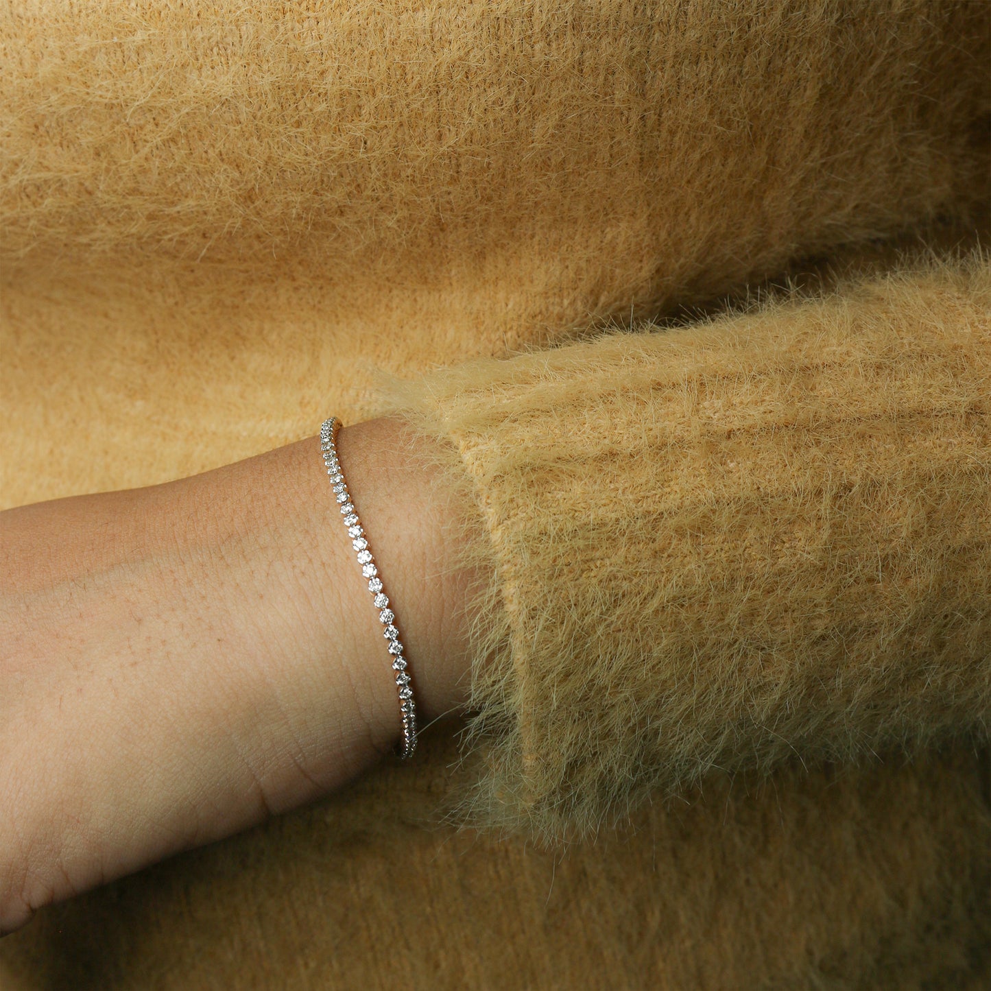 Diamond Classic Line Tennis Bracelet