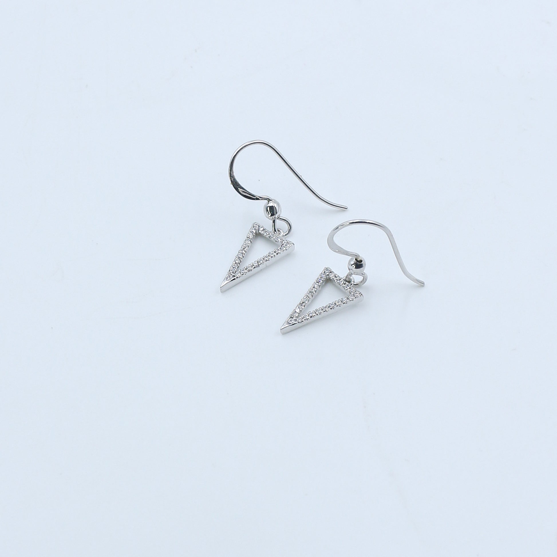 Minimal Diamond Drop Earrings - Anirudh Jewels