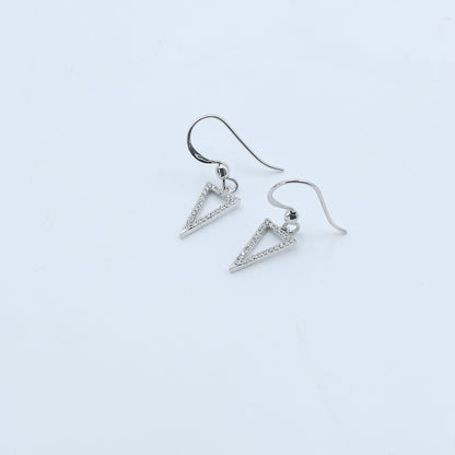 Minimal Diamond Drop Earrings - Anirudh Jewels