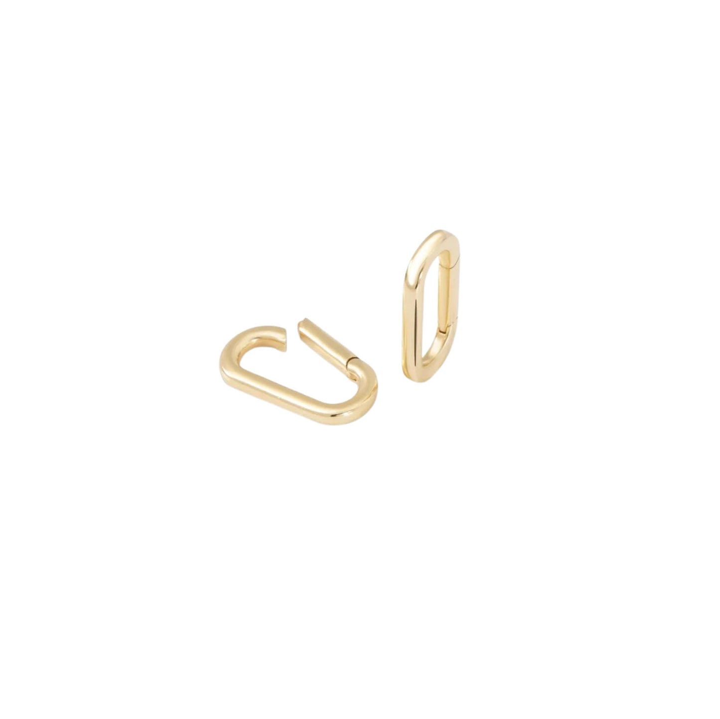 Minimalist Gold Lock Pendant – Paperclip Lock Charm - Anirudh Jewels