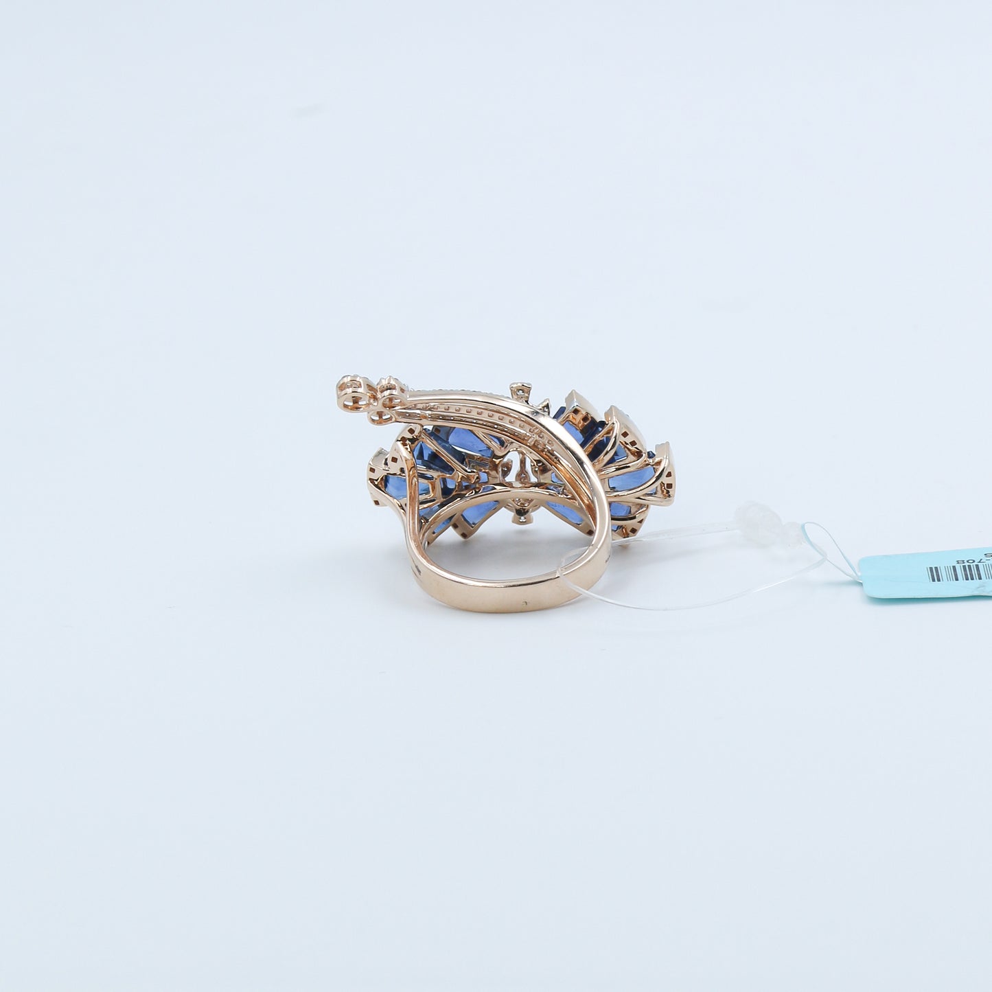 CVD Diamond & Royal Blue Cocktail Ring