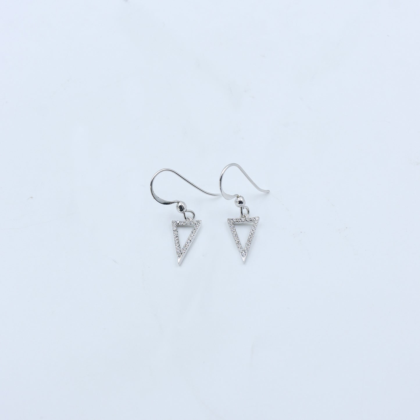 Minimal Diamond Drop Earrings - Anirudh Jewels