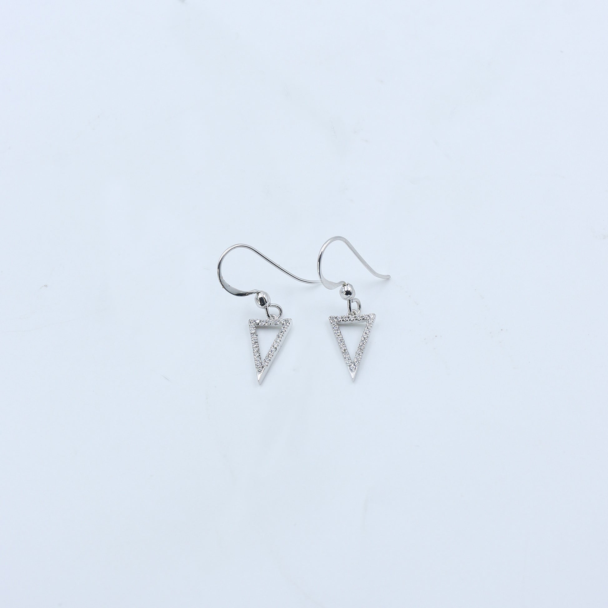 Minimal Diamond Drop Earrings - Anirudh Jewels