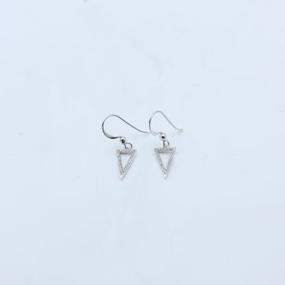 Minimal Diamond Drop Earrings - Anirudh Jewels