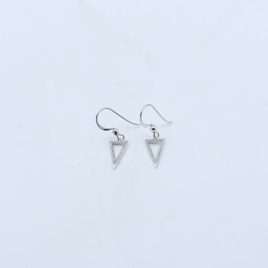 Minimal Diamond Drop Earrings - Anirudh Jewels