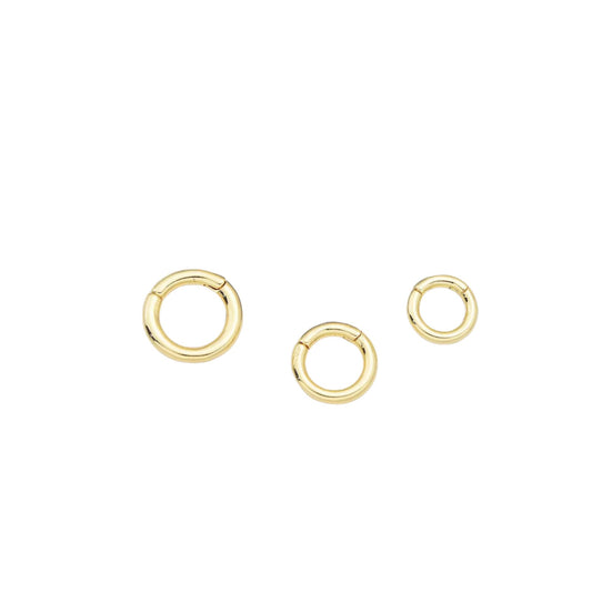 Minimalist Round Gold Lock Charm – Circular Lock Pendant - Anirudh Jewels