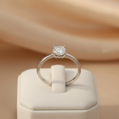 2.00 Carat Solitaire CVD Diamond Ring in Yellow Gold