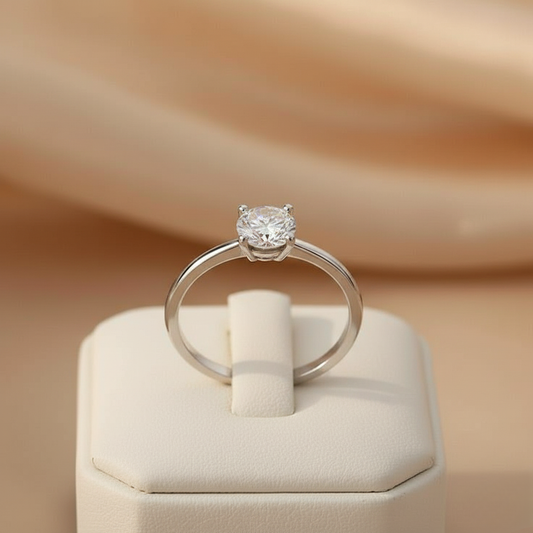 2.00 Carat Solitaire CVD Diamond Ring in Yellow Gold