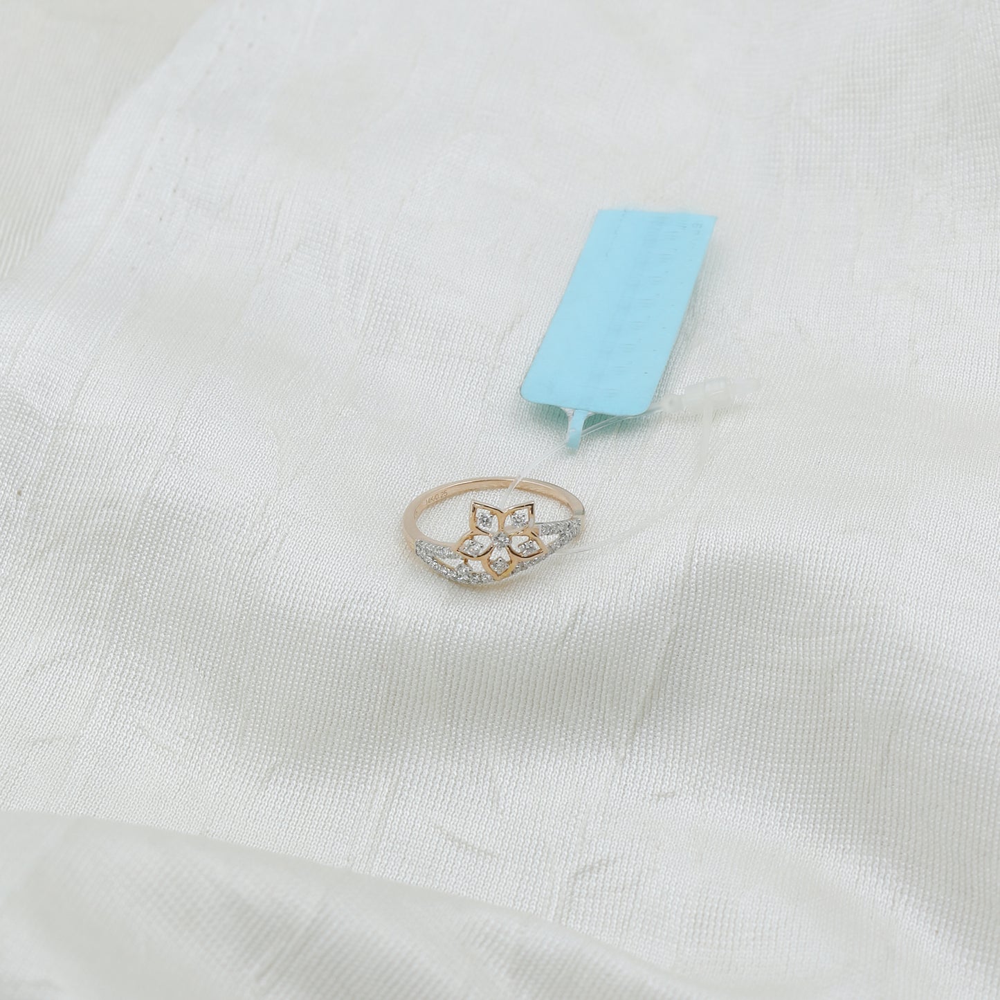 Diamond Petite Floral Ring