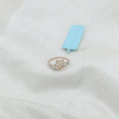 Diamond Petite Floral Ring