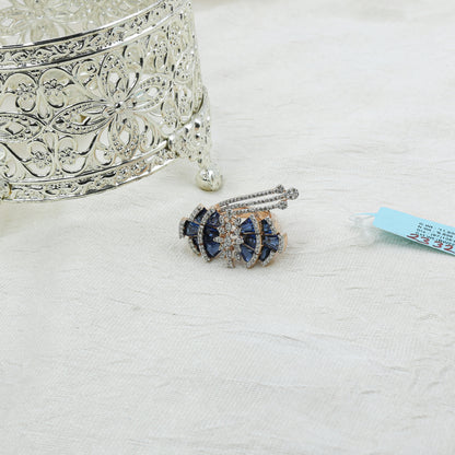 CVD Diamond & Royal Blue Cocktail Ring