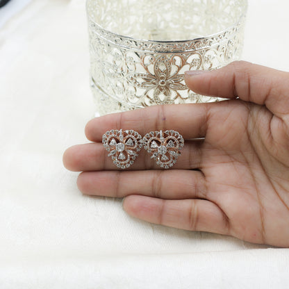 Diamond Filigree Chandelier Stud Earrings