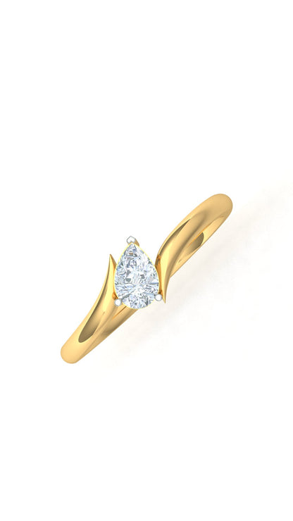 CVD Diamond Heart-Shaped Solitaire Ring