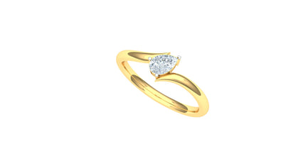 CVD Diamond Heart-Shaped Solitaire Ring