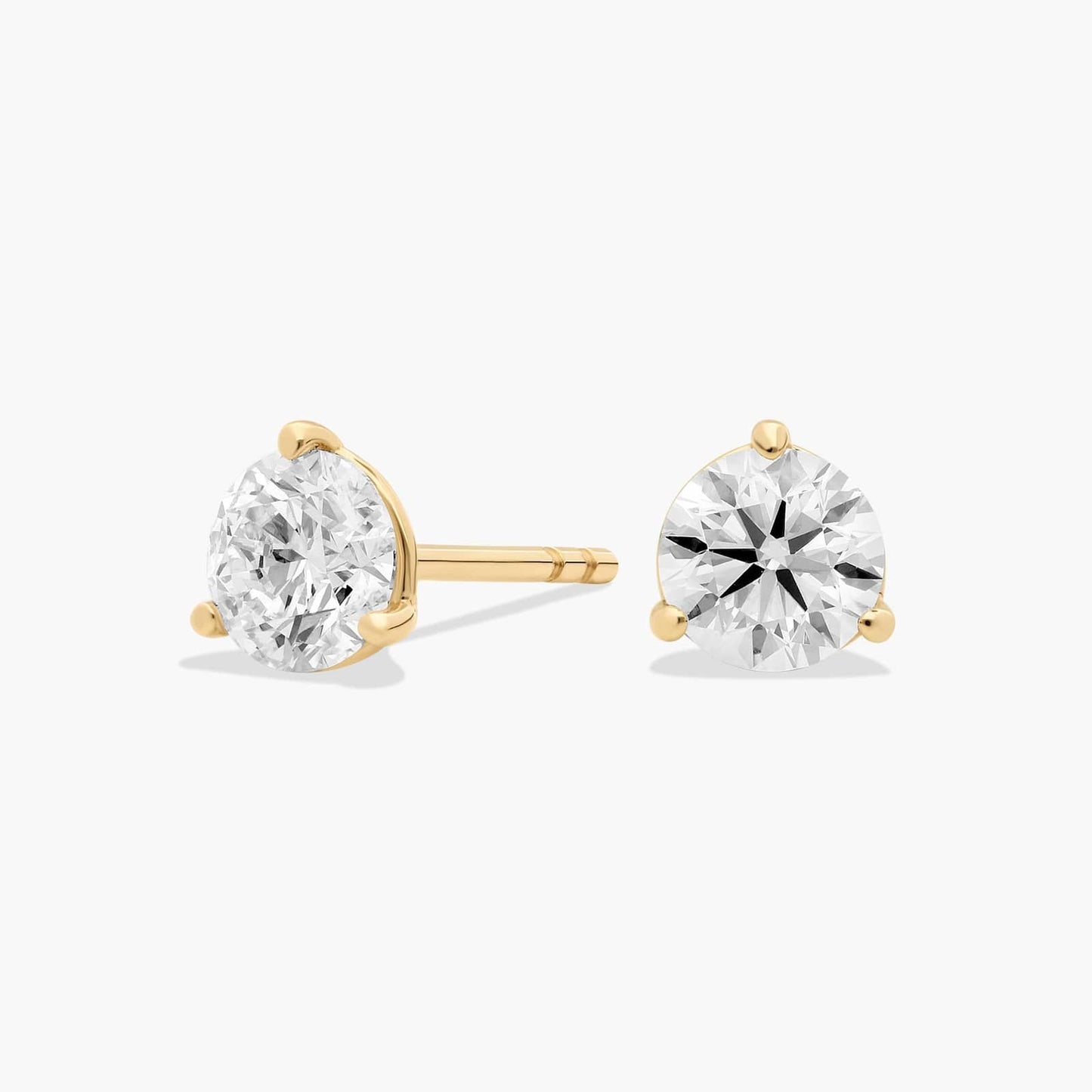 CVD EF-VVS1 Solitaire Diamond Stud Earrings