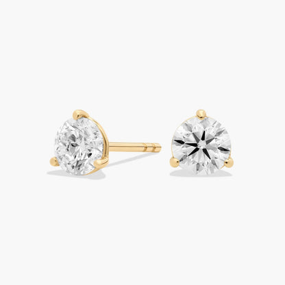 CVD EF-VVS1 Solitaire Diamond Stud Earrings