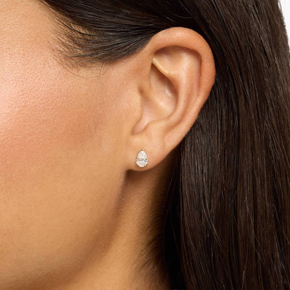 CVD EF-VVS1 1.0 Ct Marquise-Style Diamond Stud Earrings