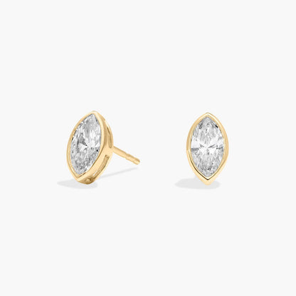 CVD EF-VVS1 0.75 Ct Diamond Open Circle Stud Earrings