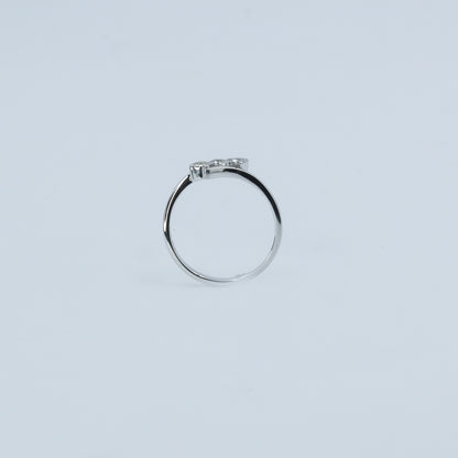 Three Stone Diamond Twist Gold Ring for Women – Elegant Designer Statement Ring - Anirudh Jewels