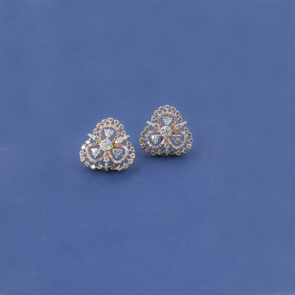 Diamond Filigree Chandelier Stud Earrings
