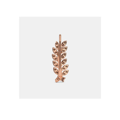 CVD Diamond Leaf Climber Earrings