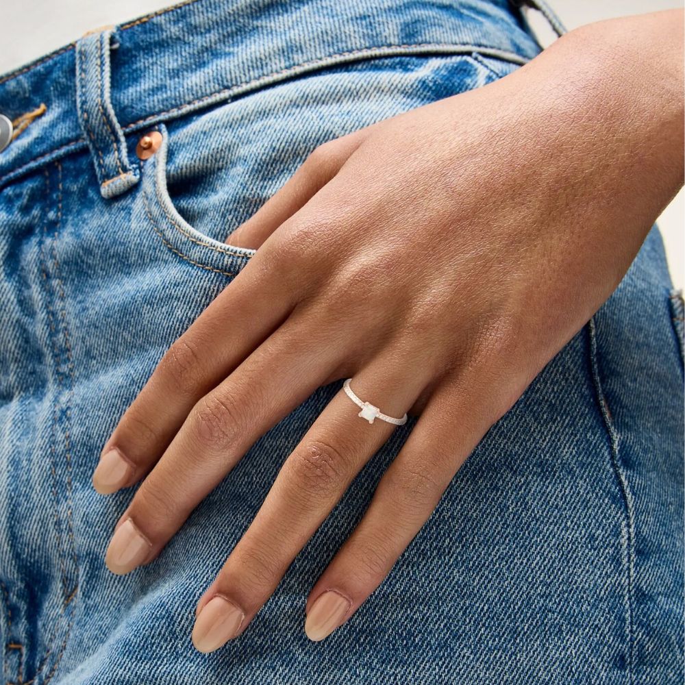 Solitaire Opal With Diamond Rings In 14k Gold