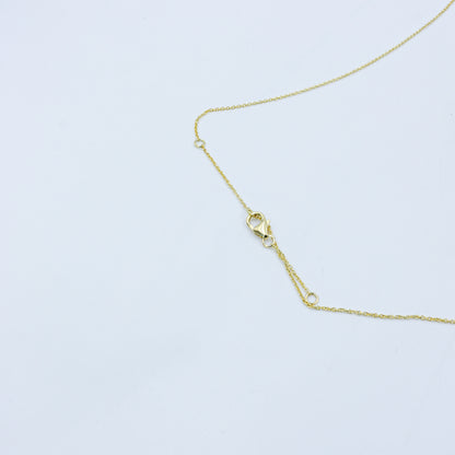 Yellow Gold Opal and Diamond Halo Pendant with Chain