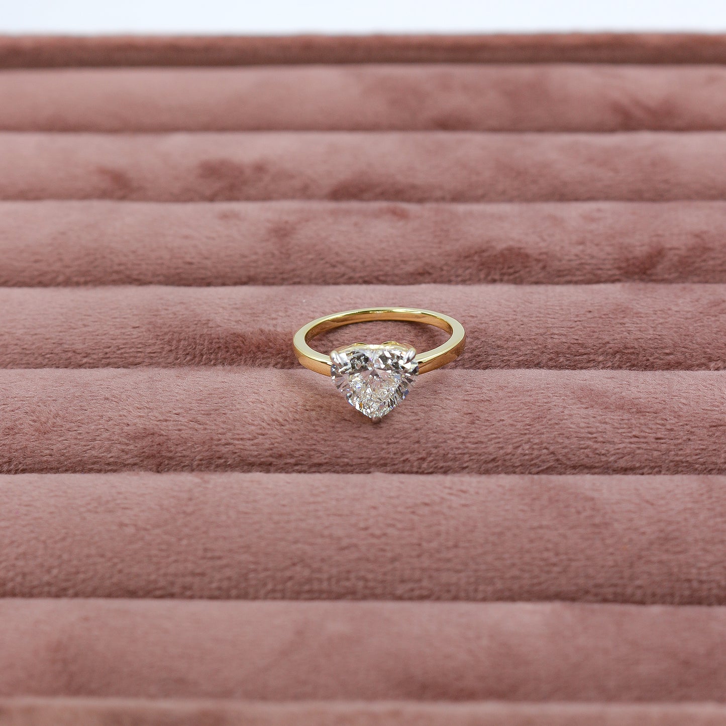 White Gold Pear-Cut Diamond Solitaire Ring