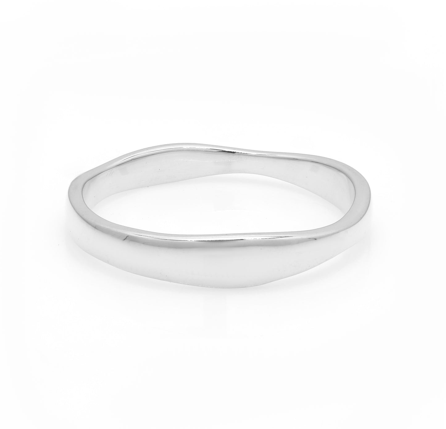 Elegant Plain Golden Band Ring