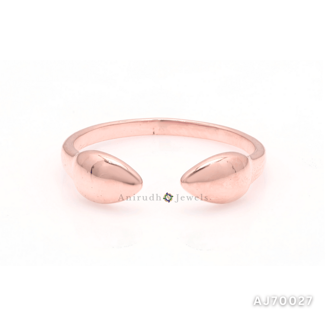 Golden Dew Adjustable Ring By Anirudh Jewels