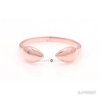 Golden Dew Adjustable Ring By Anirudh Jewels