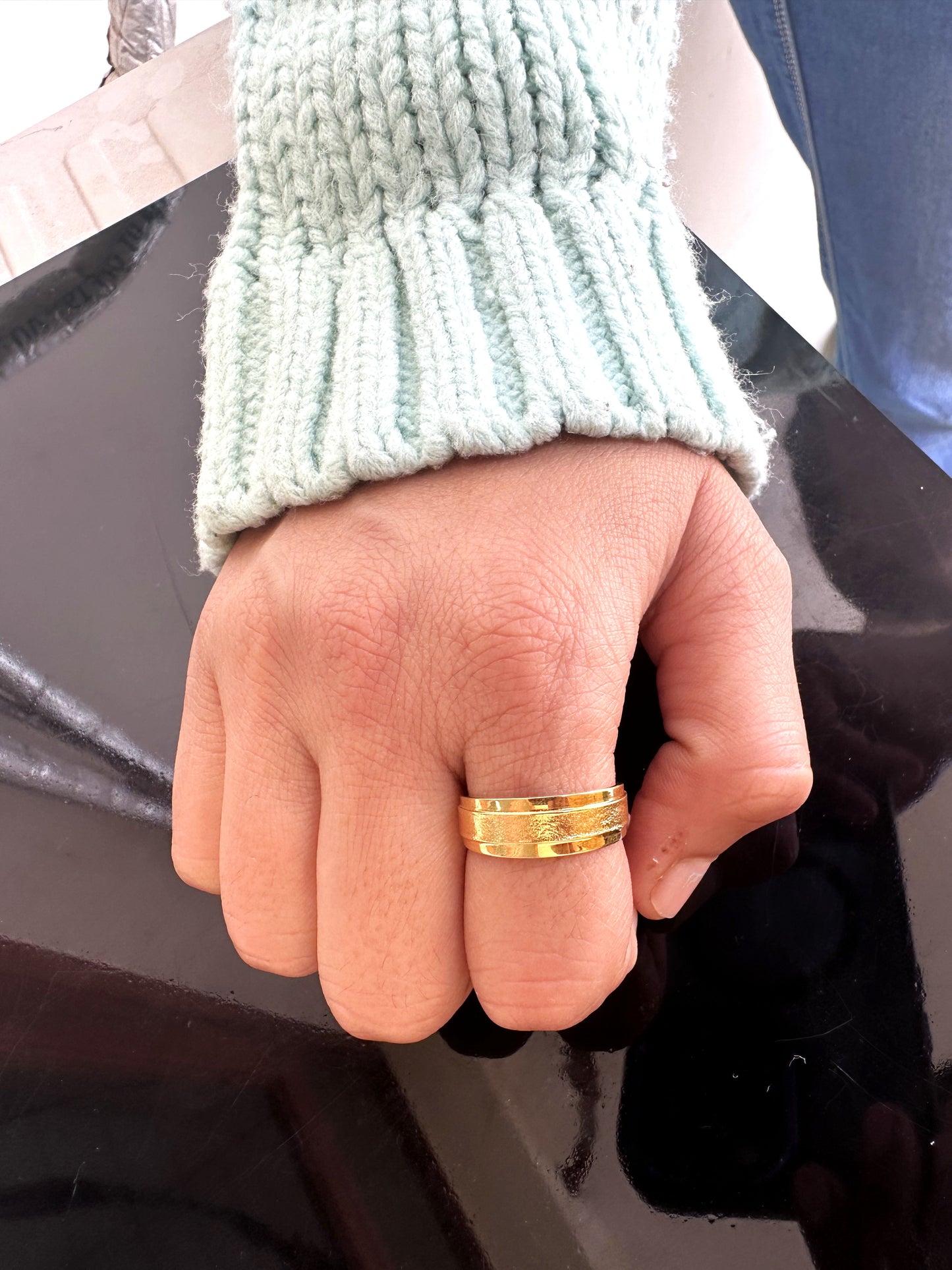 Dainty 14k Gold Minimalist Band Rings