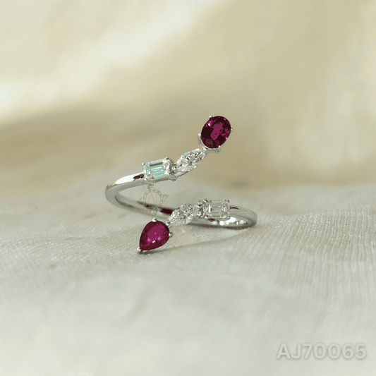 The Ruby Gleam Ring by Anirudh Jewels