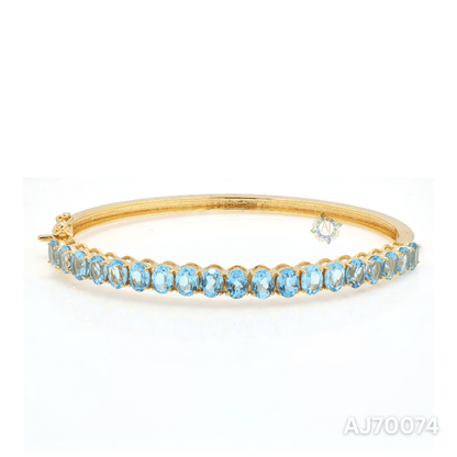 Blue Sapphire Glow Bracelet by Anirudh Jewels