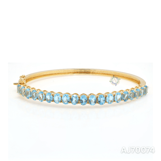 Blue Sapphire Glow Bracelet by Anirudh Jewels