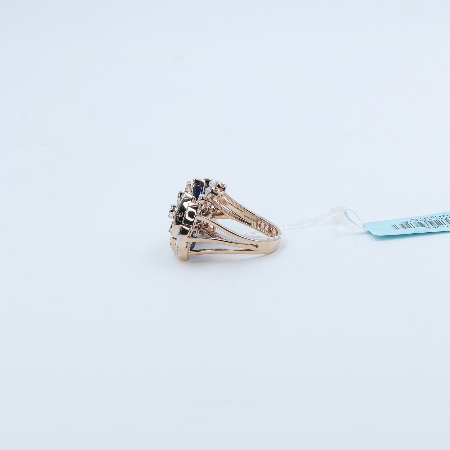 CVD Diamond & Royal Blue Cocktail Ring