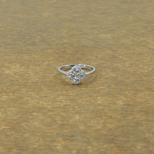 Cushion Halo Diamond Gold Ring for Women – Luxury Statement Engagement Ring - Anirudh Jewels