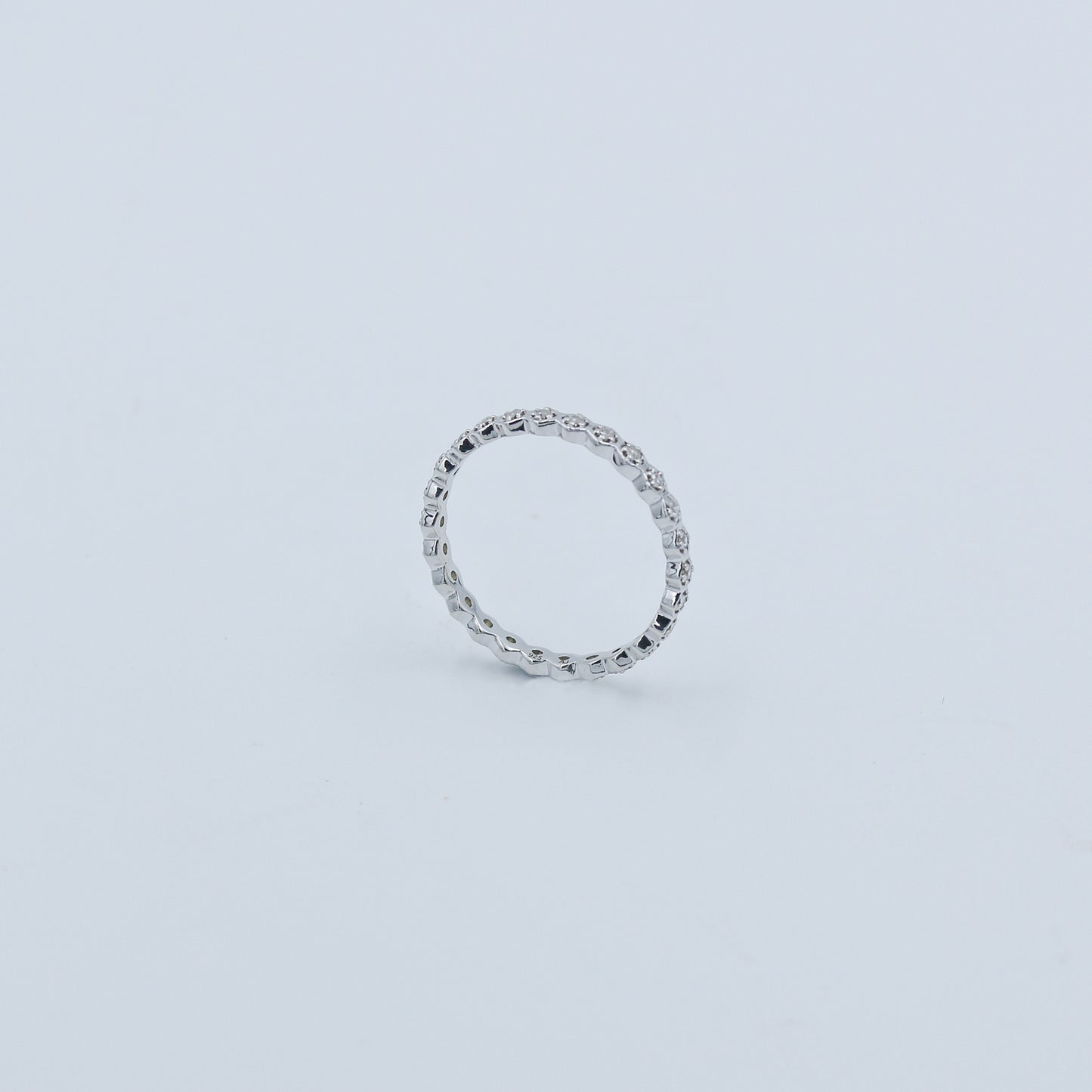 Diamond Eternity Band Gold Ring - Anirudh Jewels